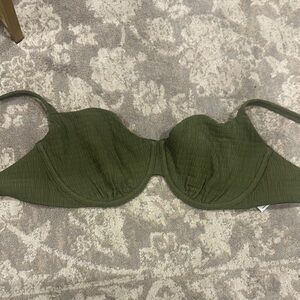 Olive Green Curve Love Abercrombie Bikini Top